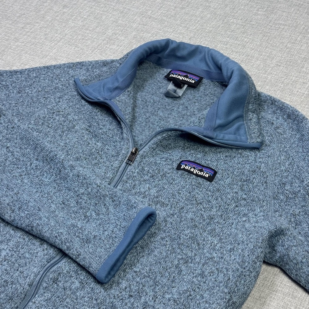 Patagonia Better Sweater Fleece Jacket Womens Medium Blue Full Zip Collared